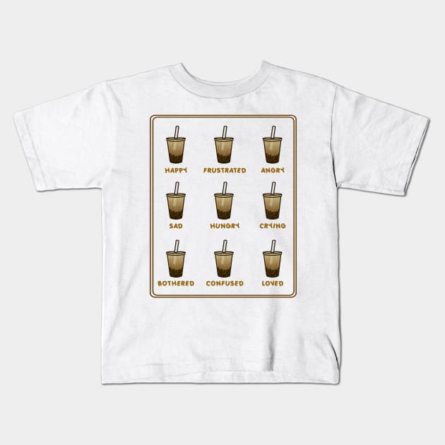 Milktea is Life Kids T-Shirt by viograpiks